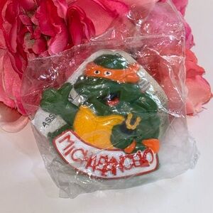 Teenage Mutant Ninja Turtles Burger King Fast Food Rad Badges-Michaelango